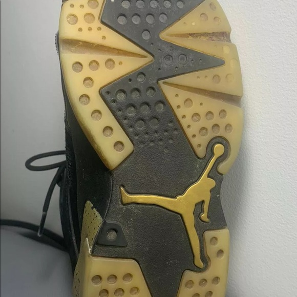 Nike Air Jordan Flight Club '91 Black Gold men Size 8  555475-031 EUC - Picture 5 of 6